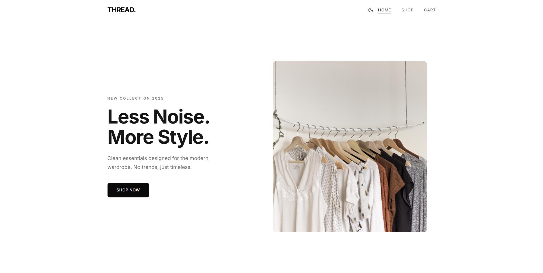 Clothing Landing Page — thread-911