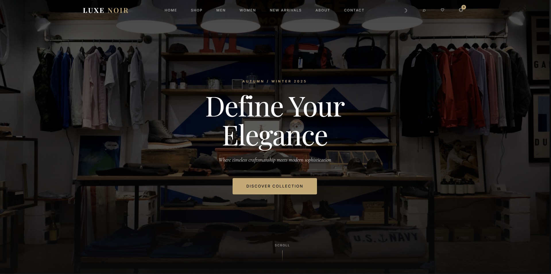 Premium E-Commerce — Luxe Noir