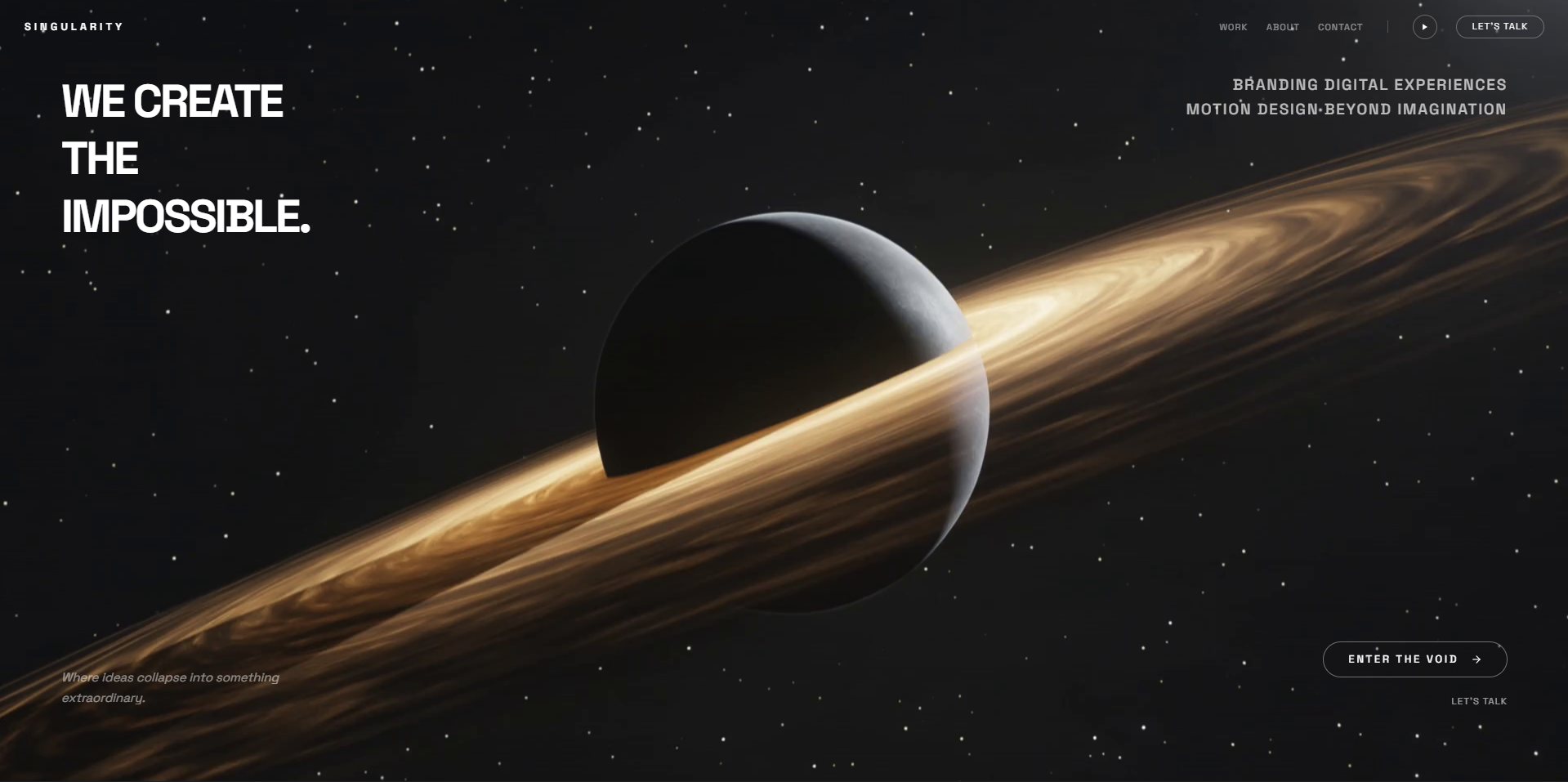 SINGULARITY — Creative Agency